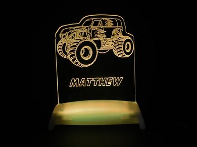 Hot Monster Truck Night Light