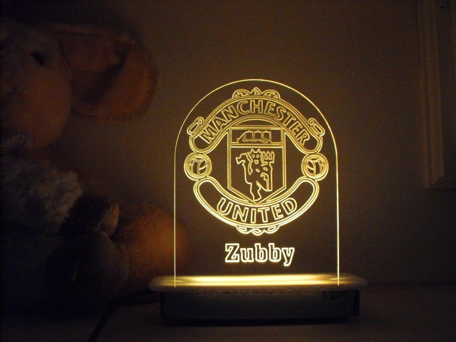 Manchester United Soccer Team Night Light