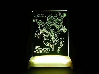 Avengers Ironman, Hulk and Spiderman Night Light