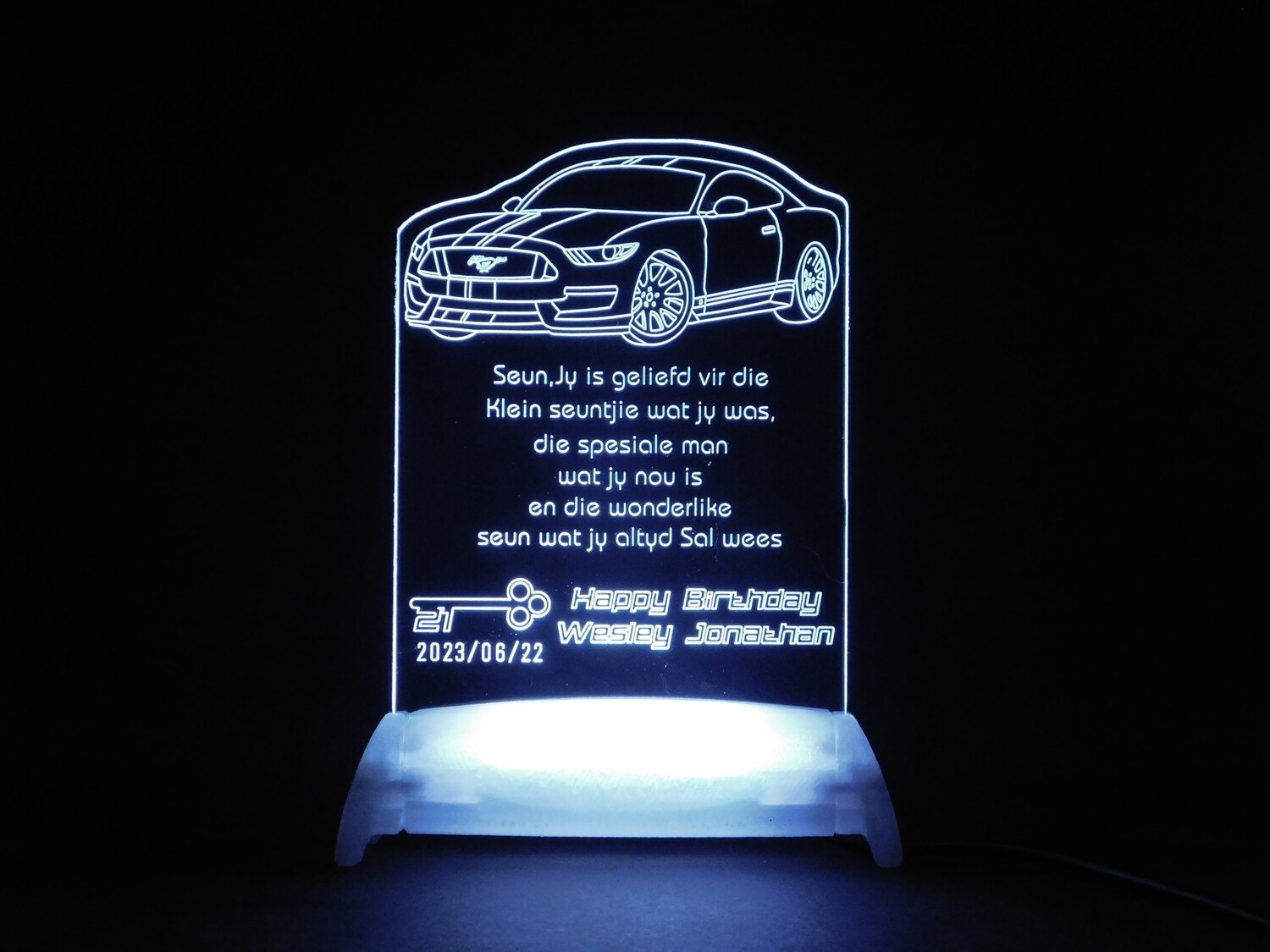 Mustang 21st Key Night Light
