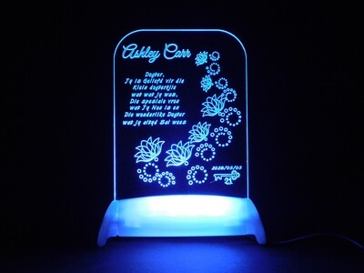 Circle Swirl Pattern 21st Key Night Light