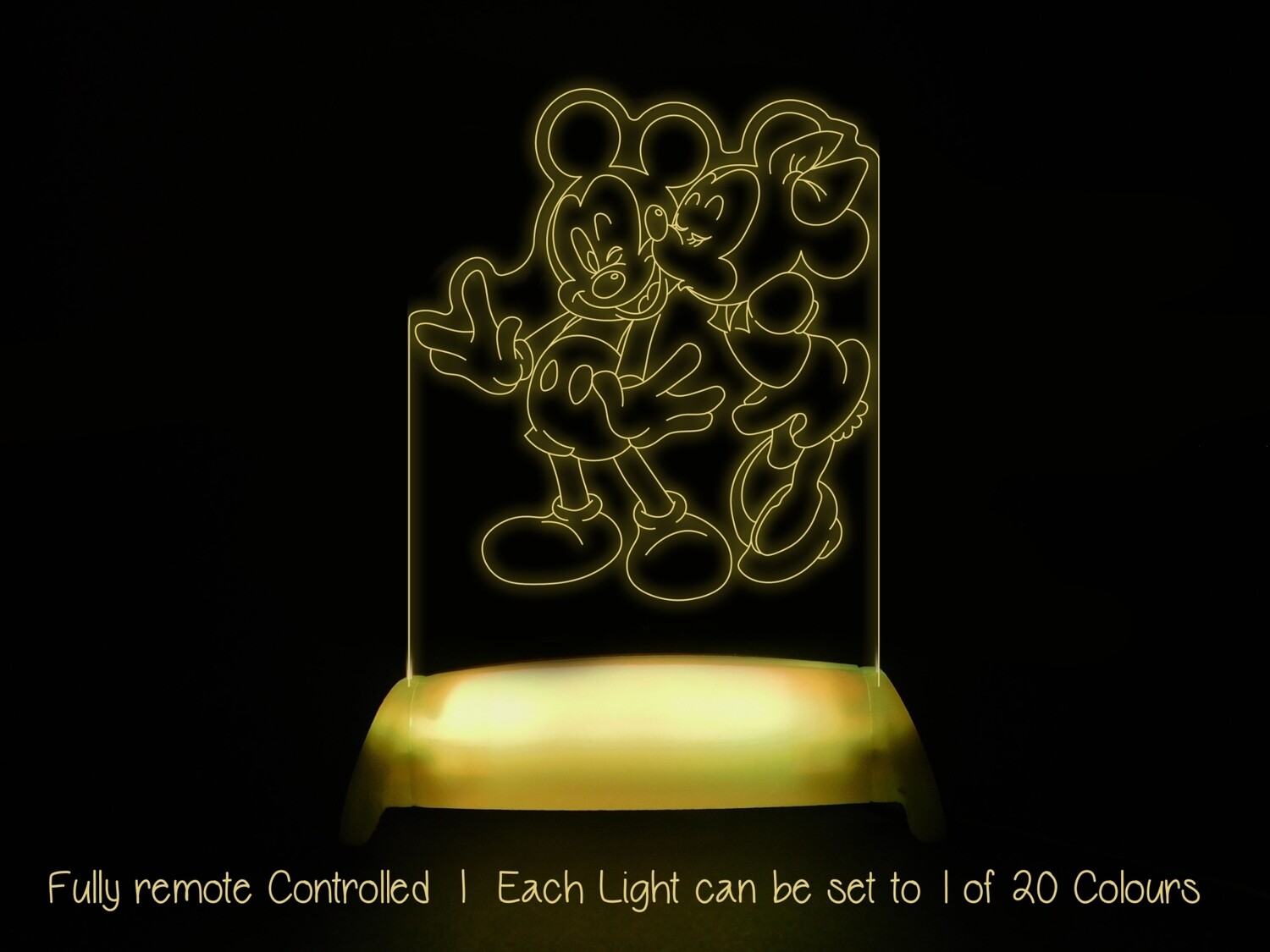 Minnie and Mickey Mouse Love Night Light 