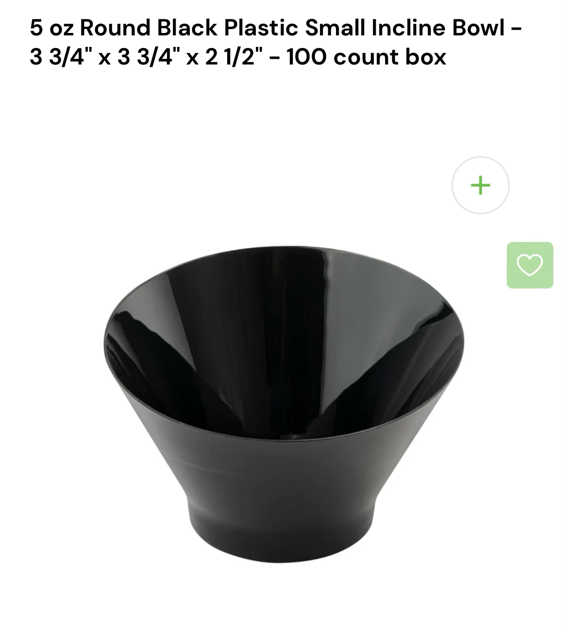 Pack Of 20 Black Bowls