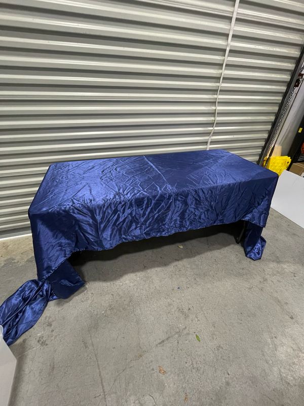 Blue Satin 90” X 13’