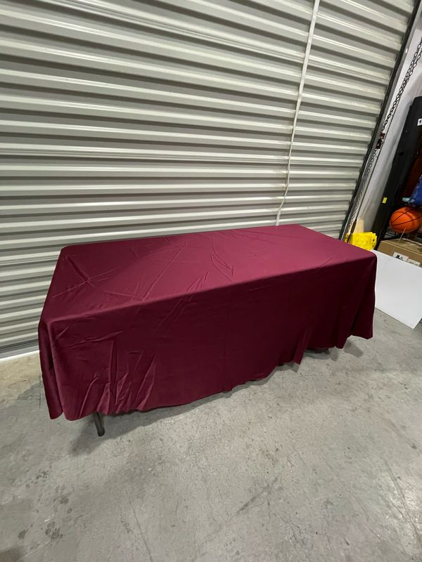 Round Wine Satin 120”