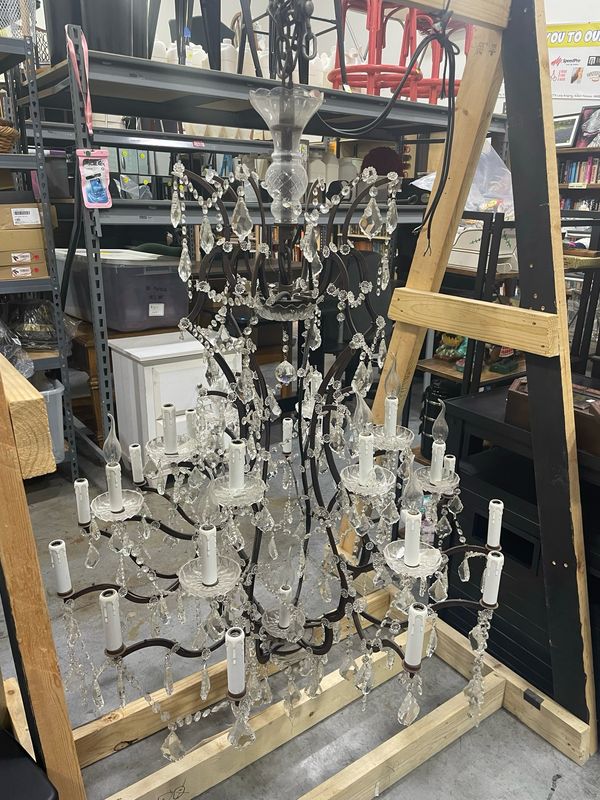 Vintage Beaded Chandelier