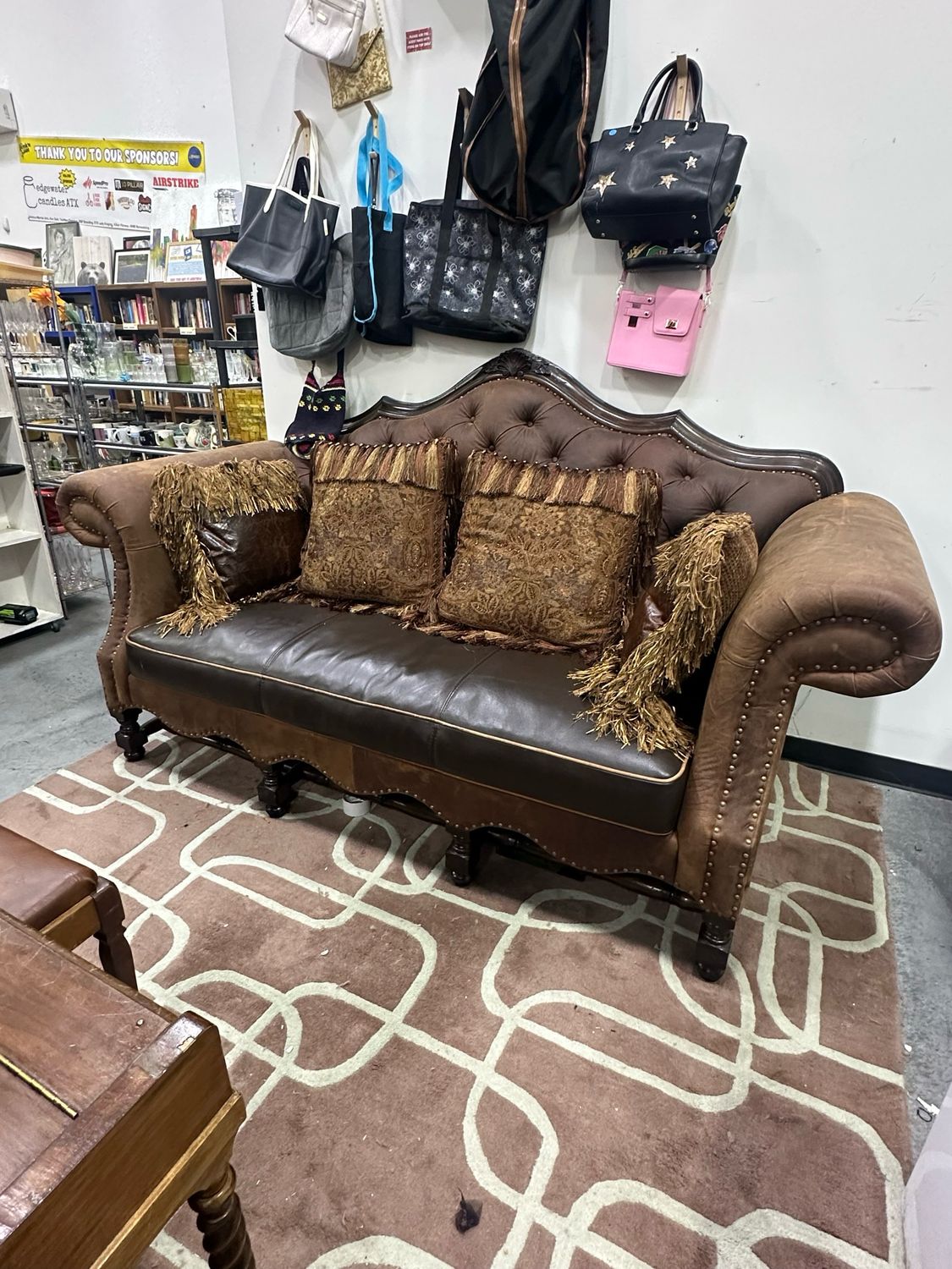 TS Berry Leather Sofa