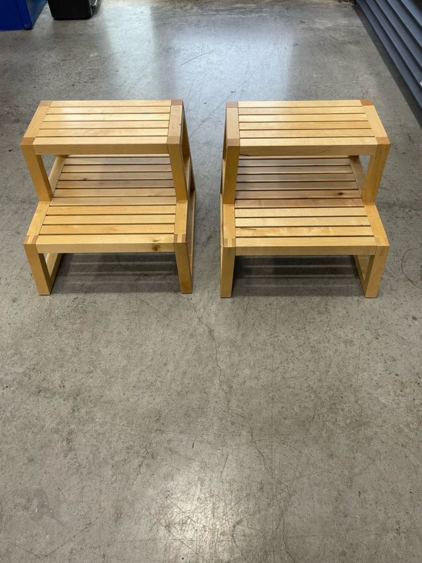 Wooden Matching Stool Set