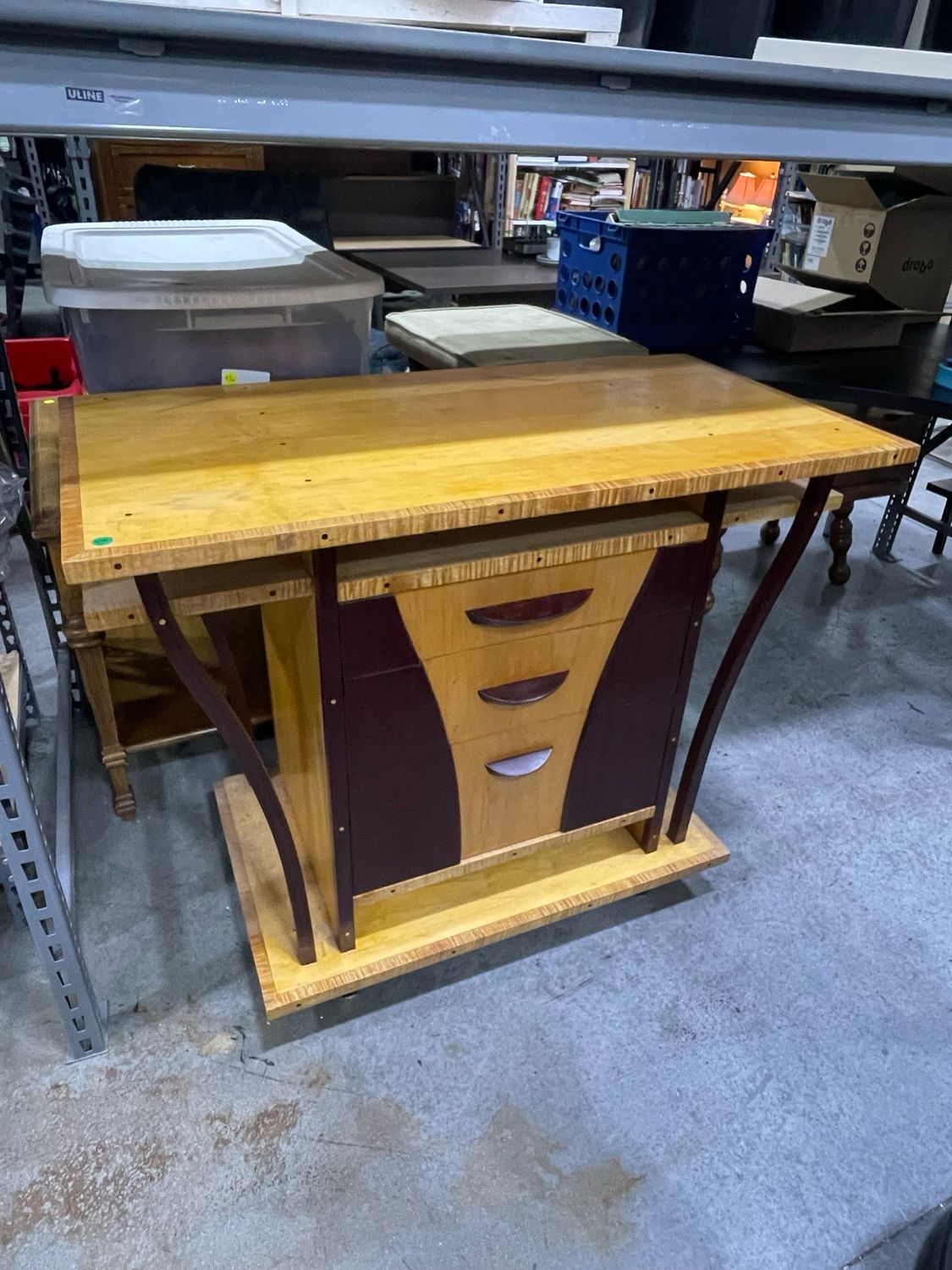 Handmade Wooden Storage Table