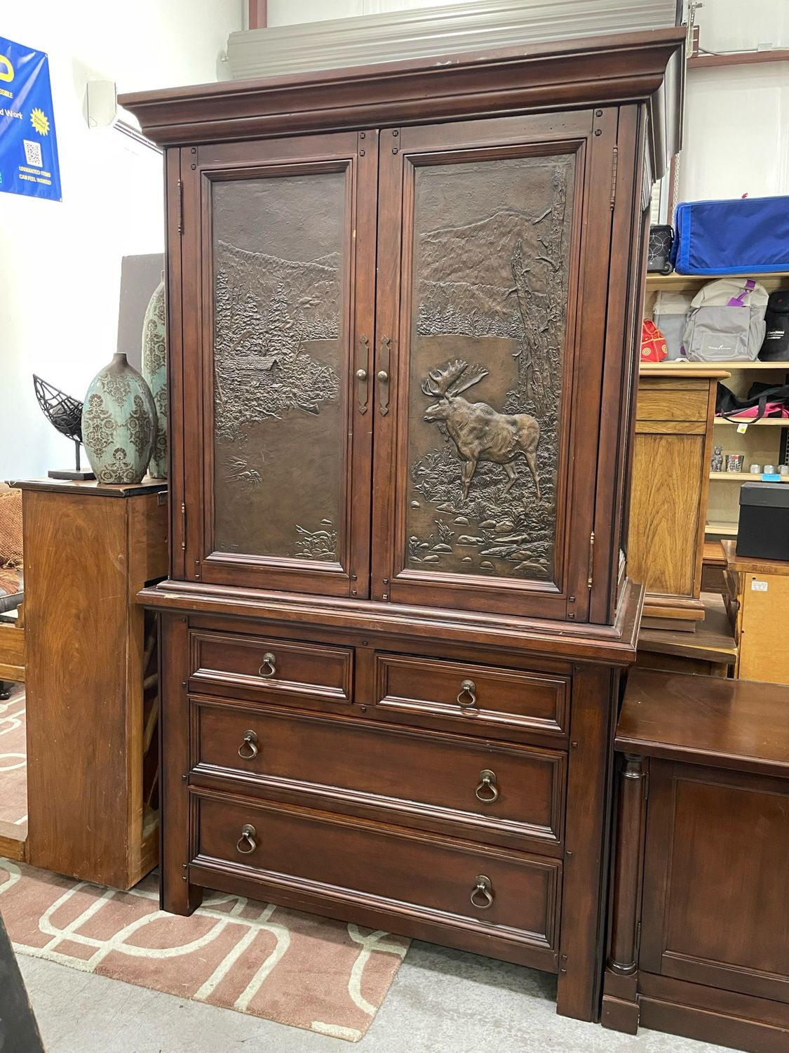 Dick Idol by Klaussner Mahogany Armoire