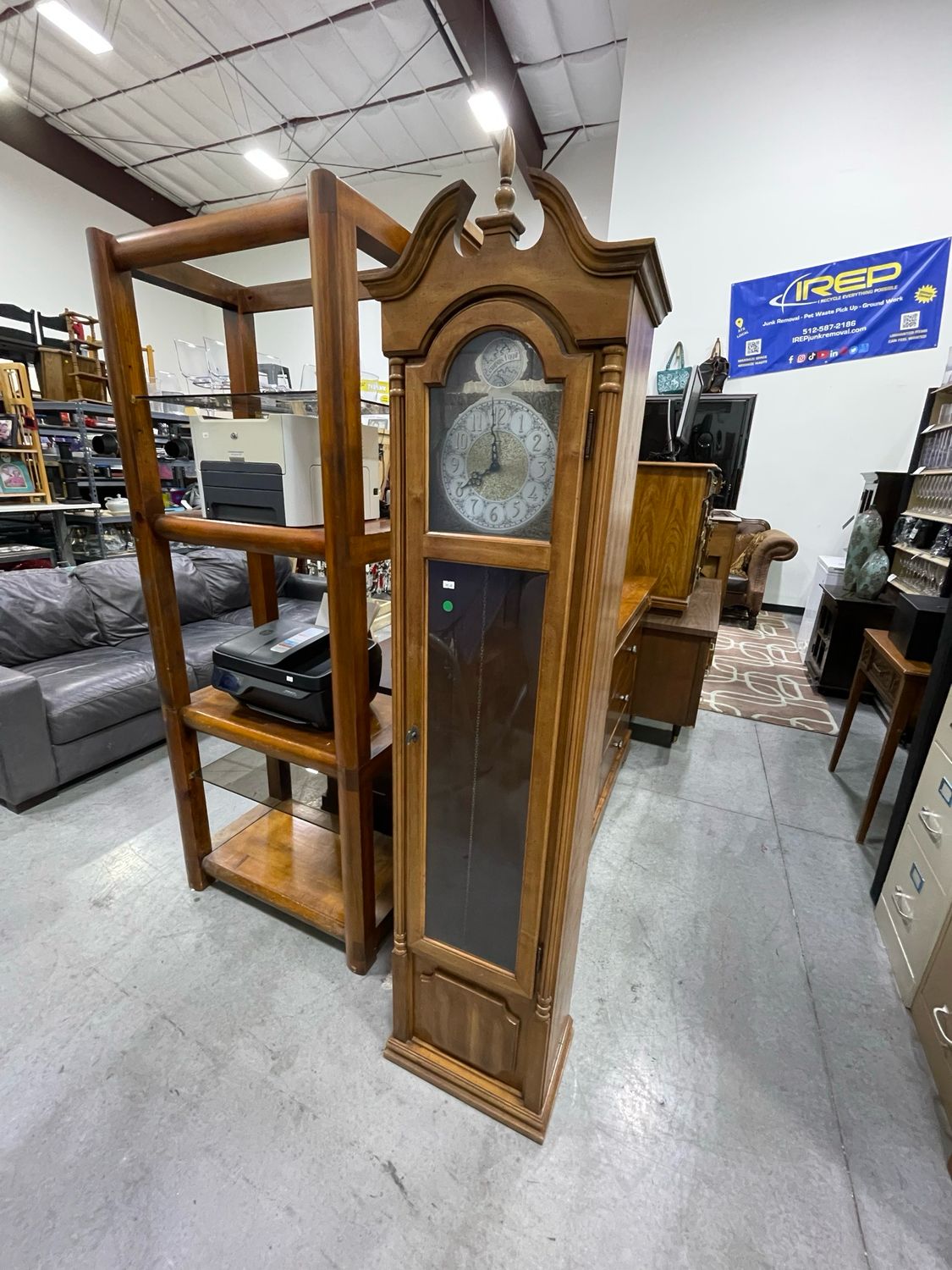 Ridgeway “Tempus Fugit” Grandfather Clock