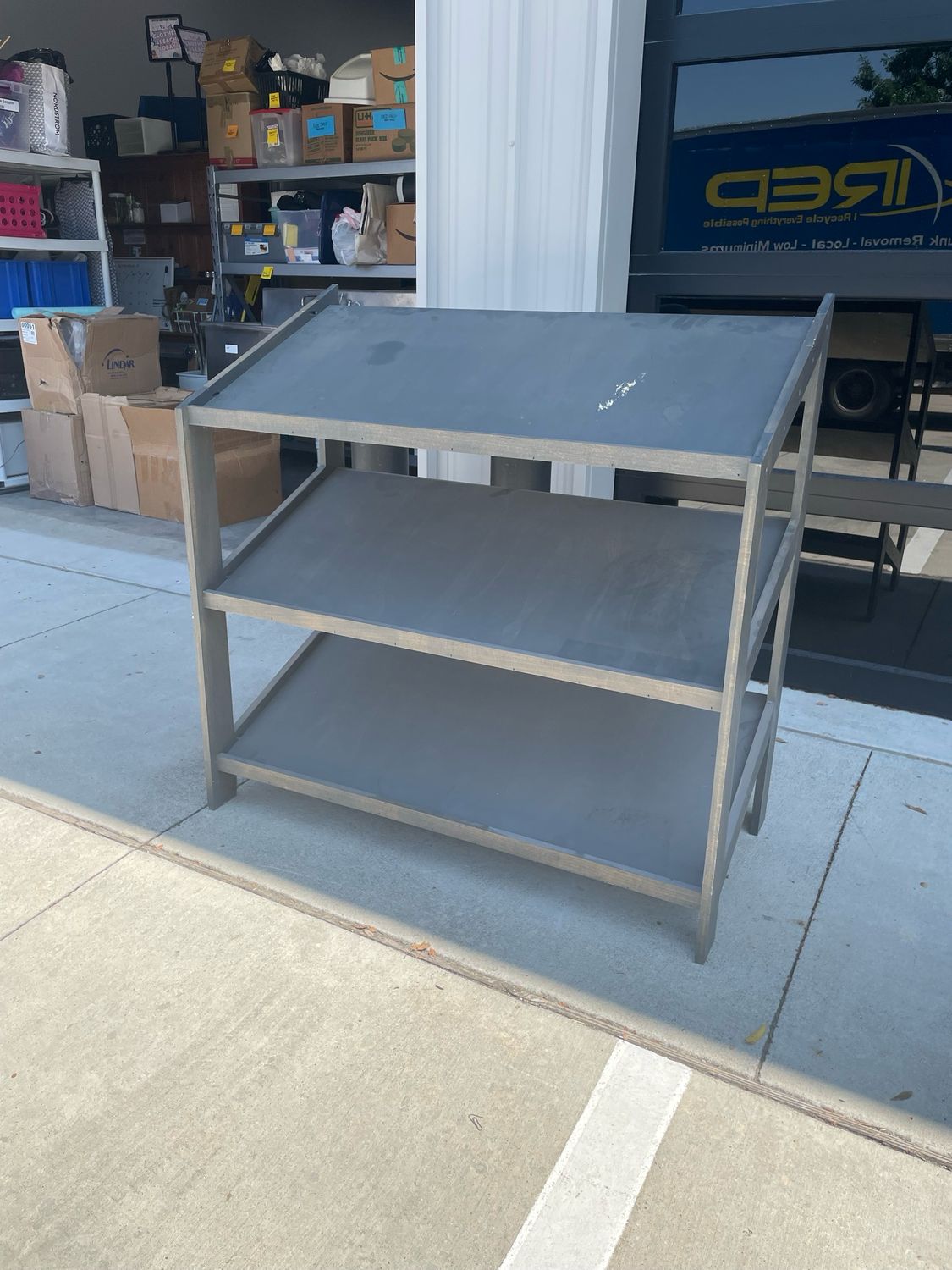3 - Tier Wooden Slanted Shelf