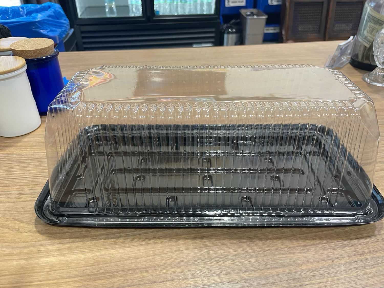 Box Of 14”x7” Plastic Cake Case