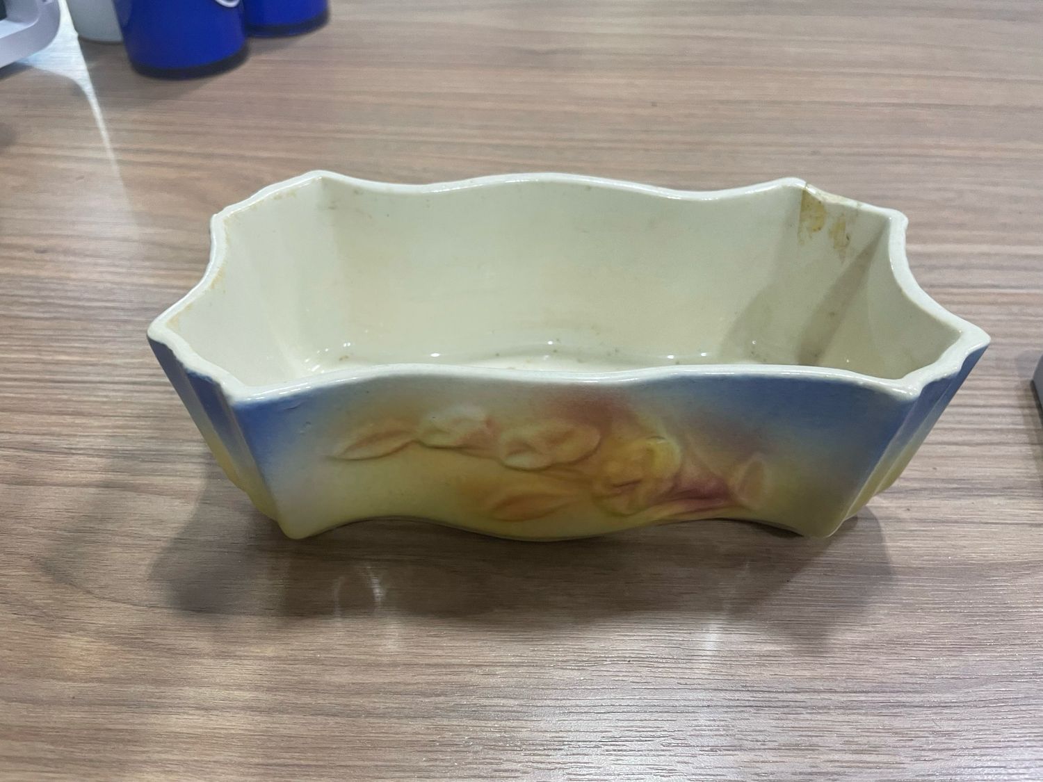 Blue And Yellow Planter