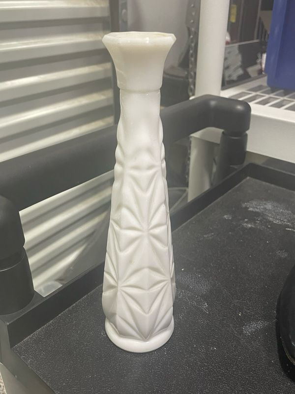Milky White Glass Vase