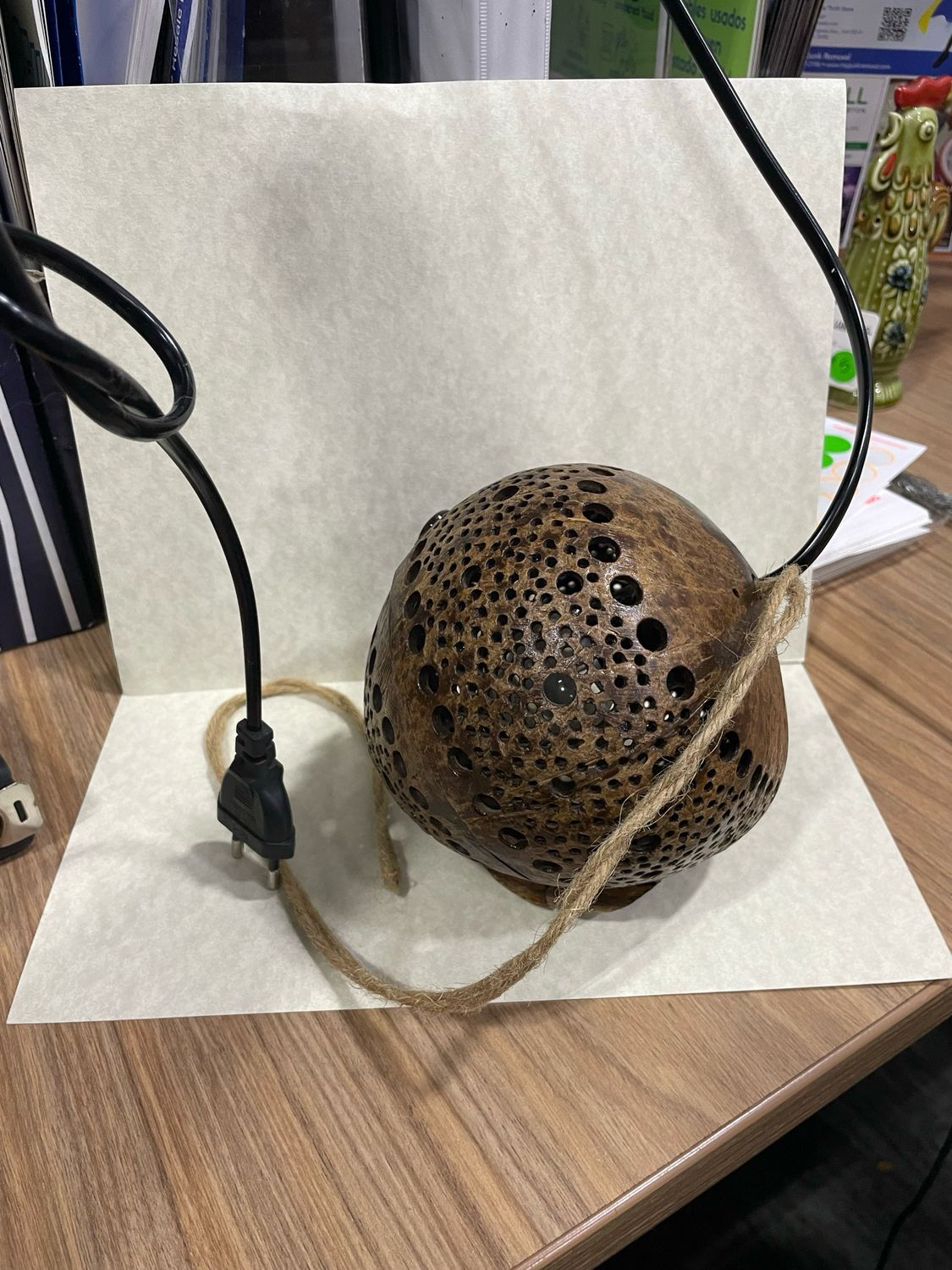 Small Brown Hanging Lamp