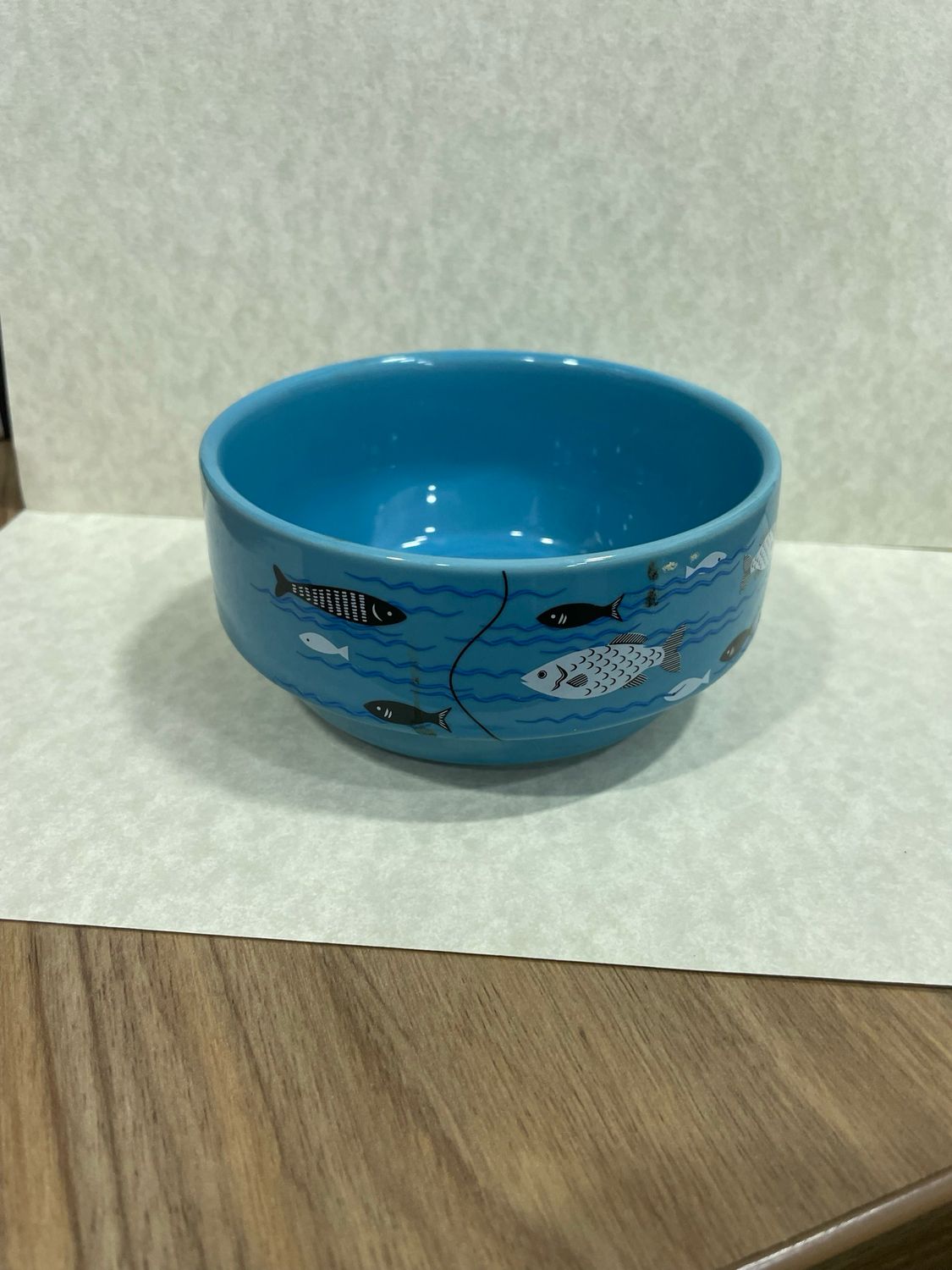 Small Blue Cat Bowl