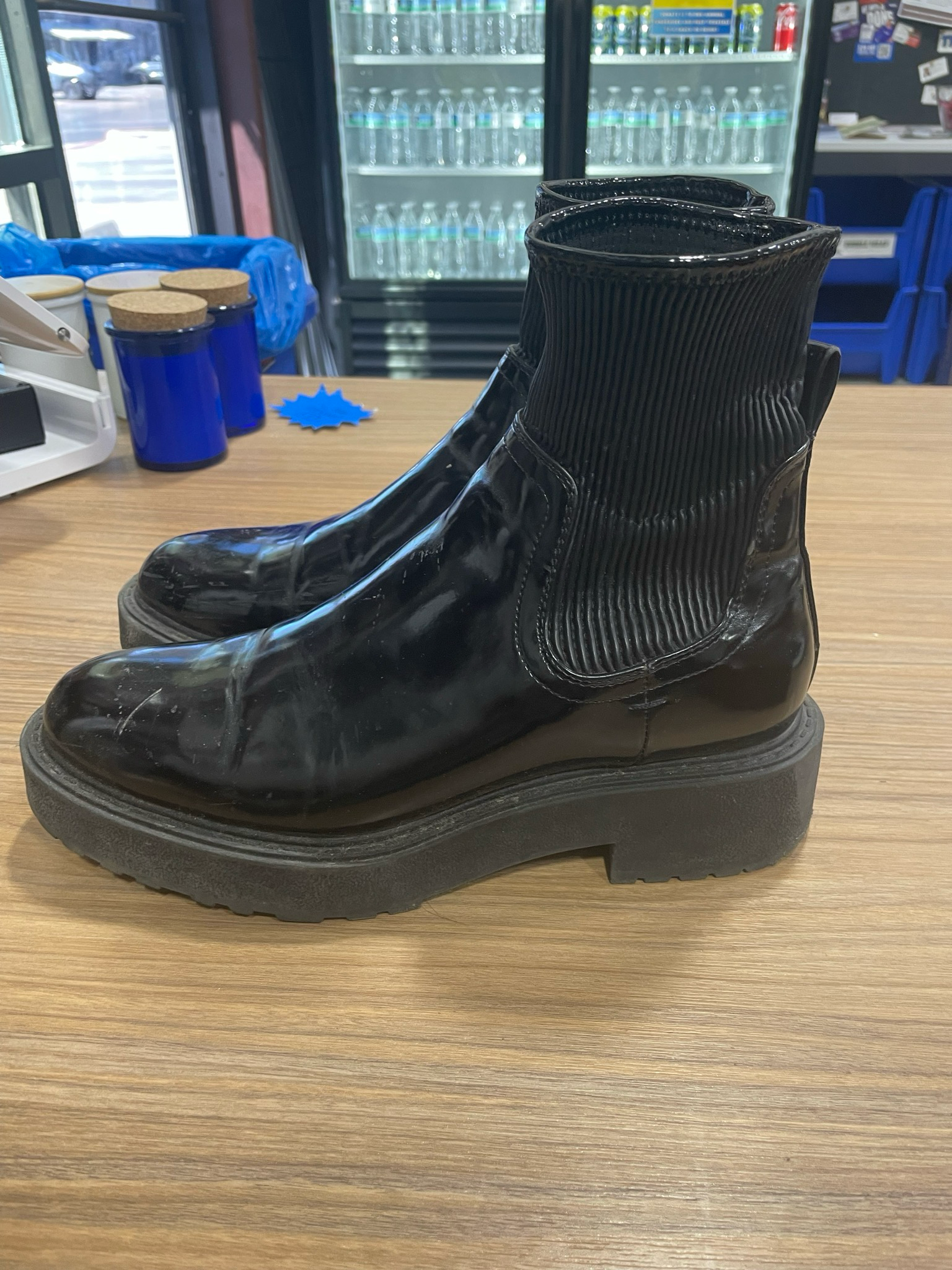 Zara Black Leather Boots