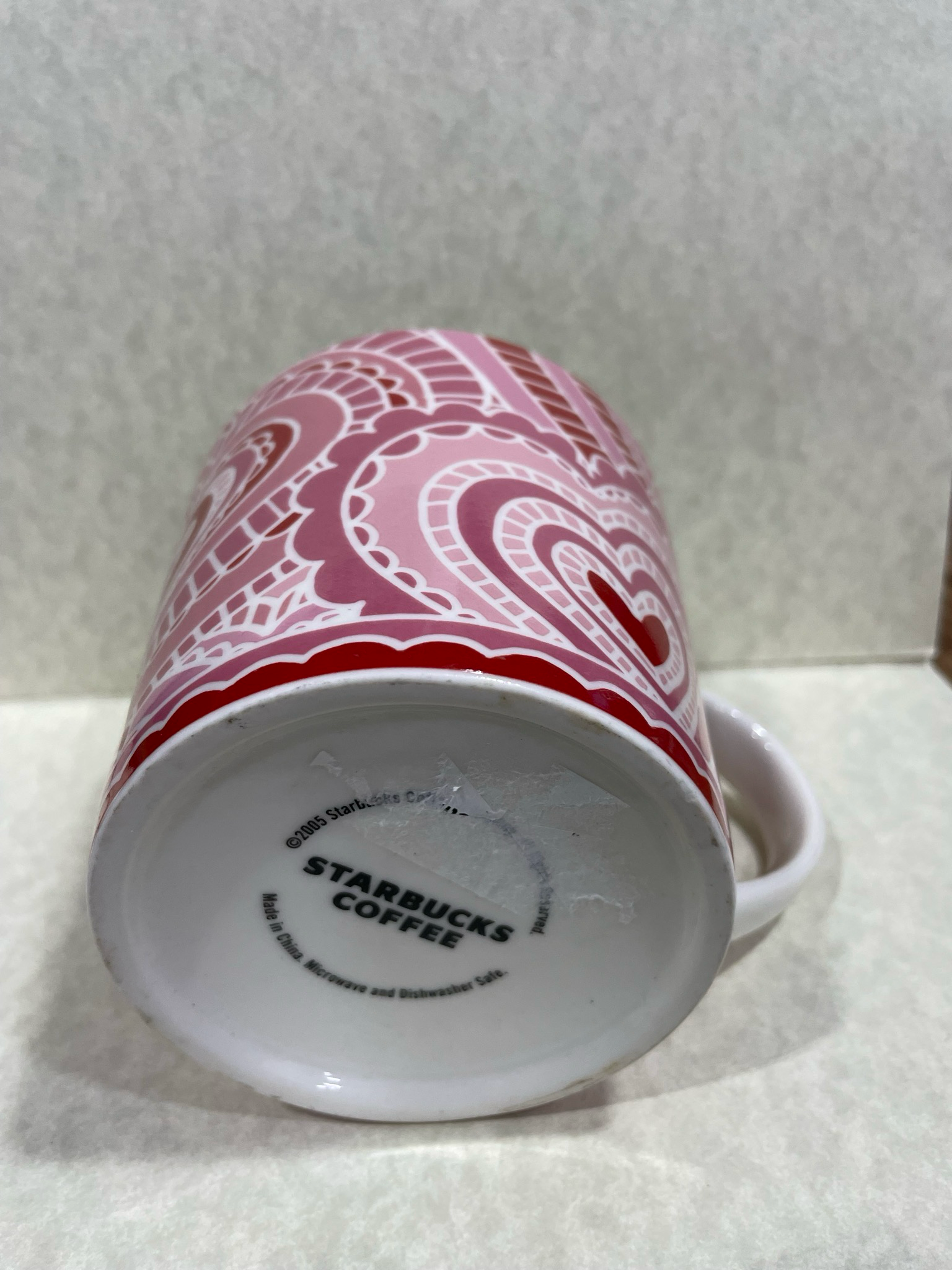 Starbucks Mug Pink Hearts