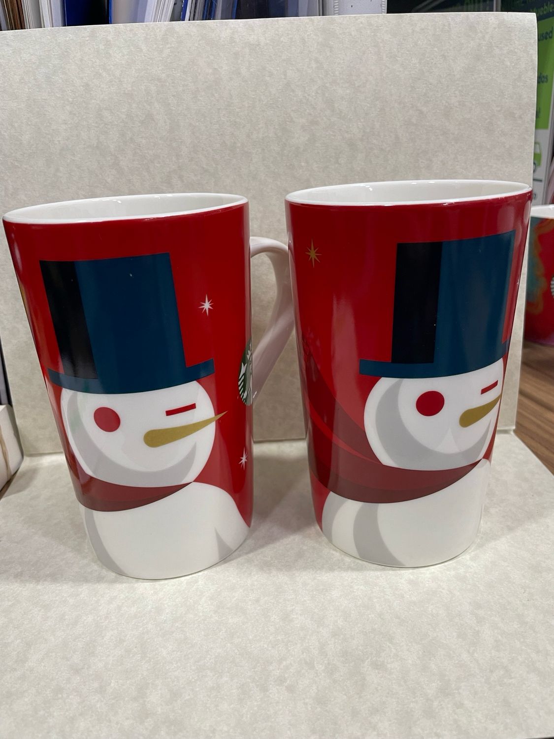 Winking Santa Starbucks Mug
