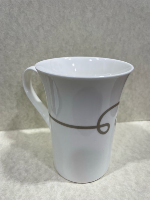 White And Gold Mug
