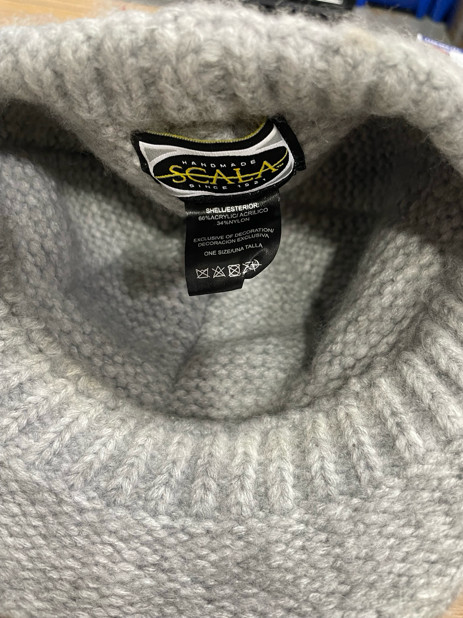 Grey Wool Cap
