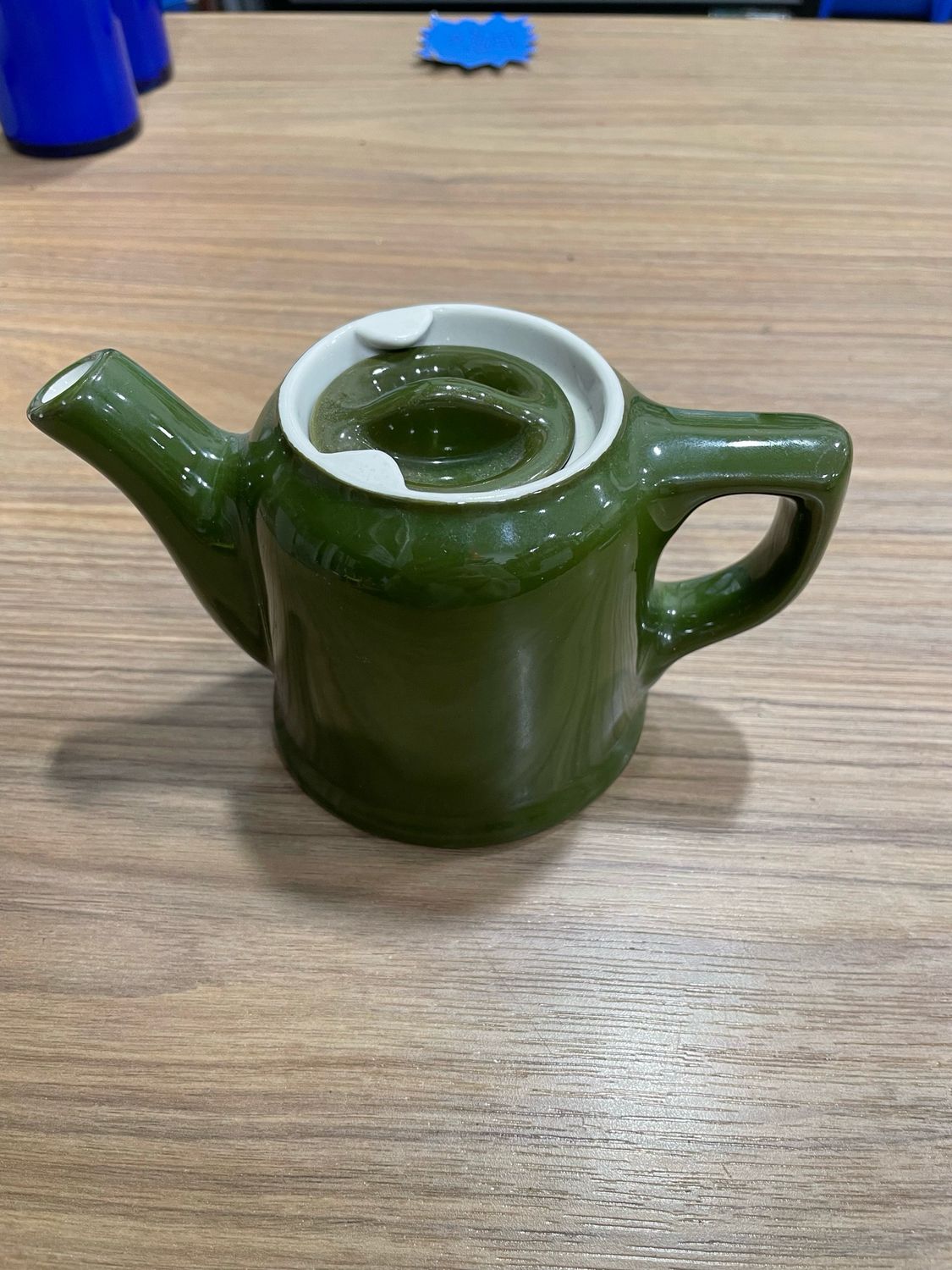 Green And White Tea Pot