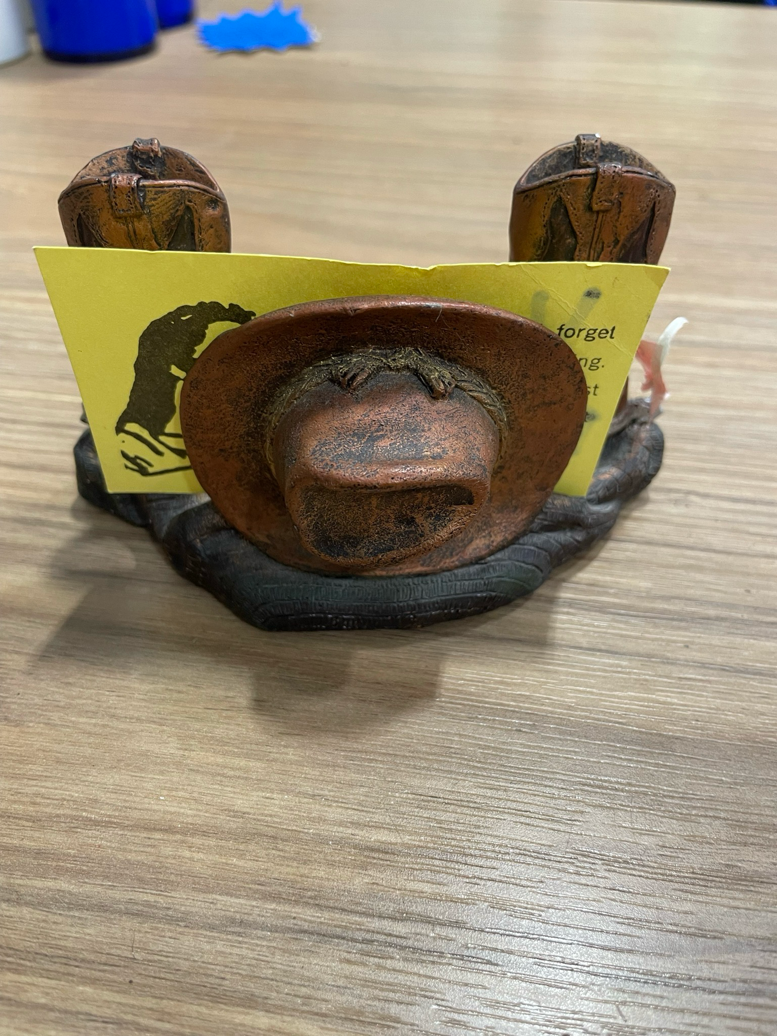 Cowboy Boot Business Card Holder