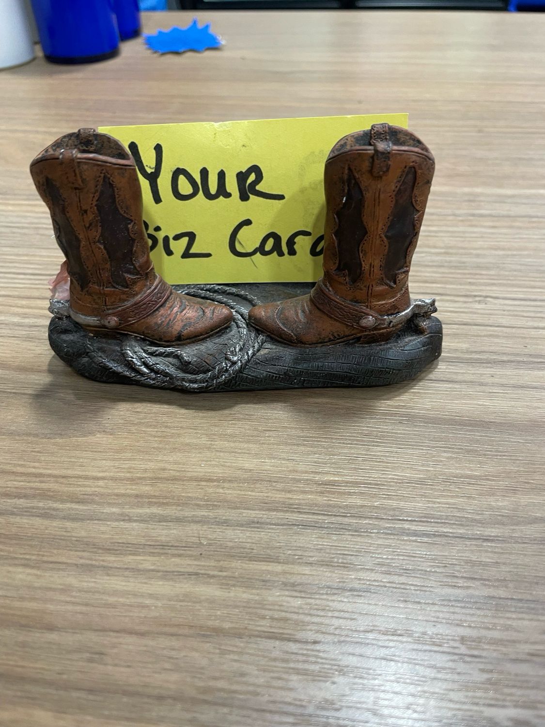 Cowboy Boot Business Card Holder