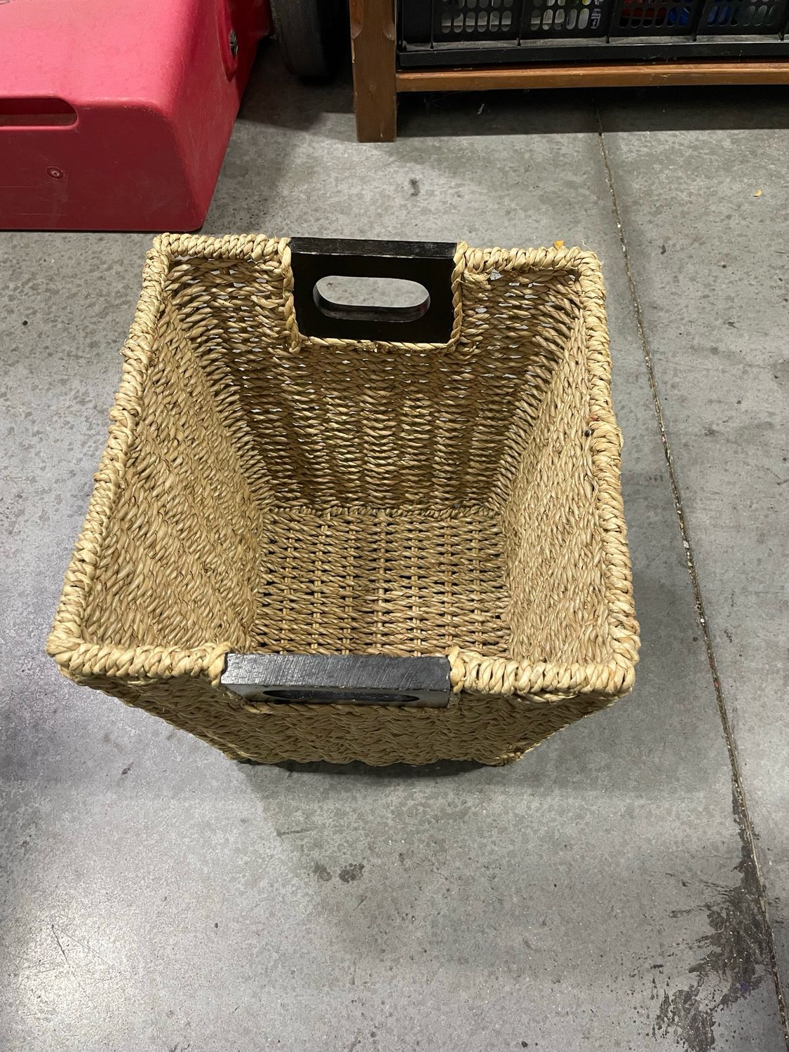 Small Wicker Trash Basket