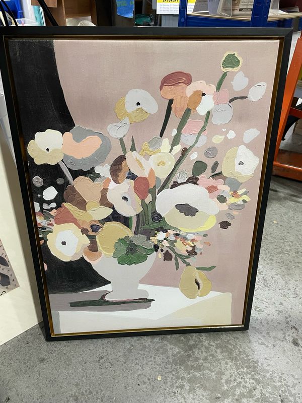 Black Frame Flower Art