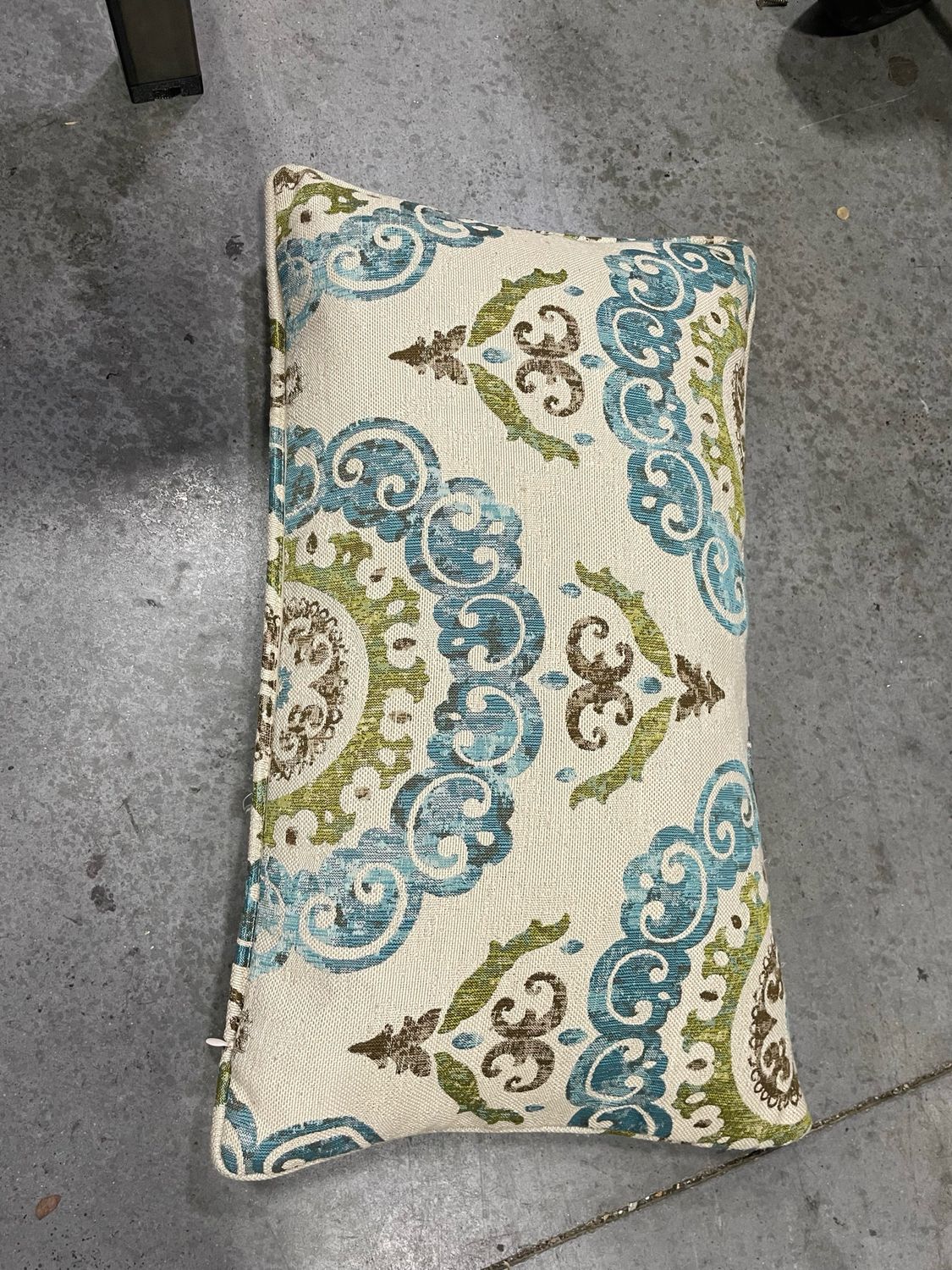 Blue And White Pillow