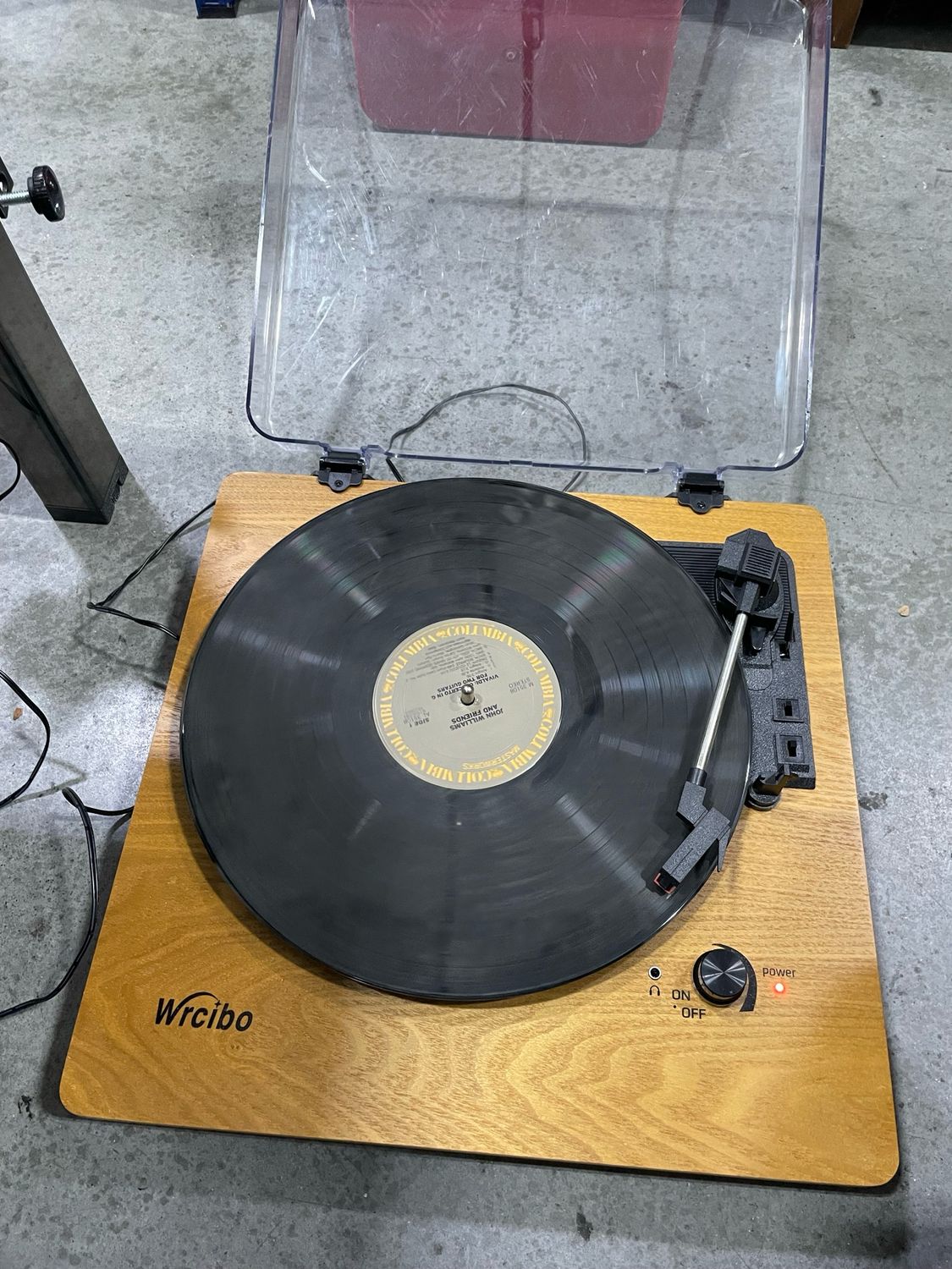 Record Player With Adapter