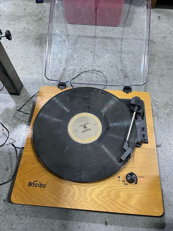 Record Player With Adapter
