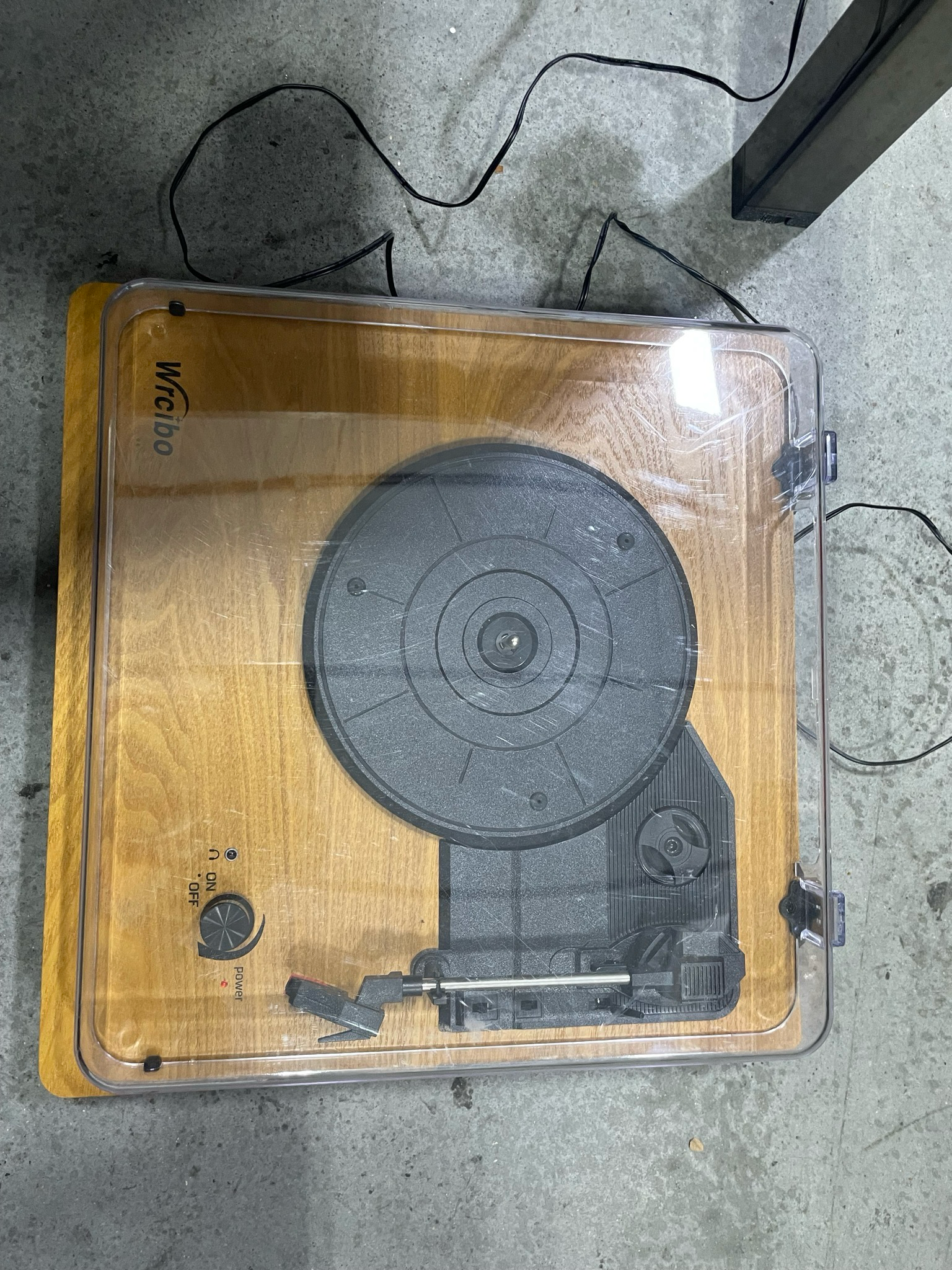 Record Player With Adapter