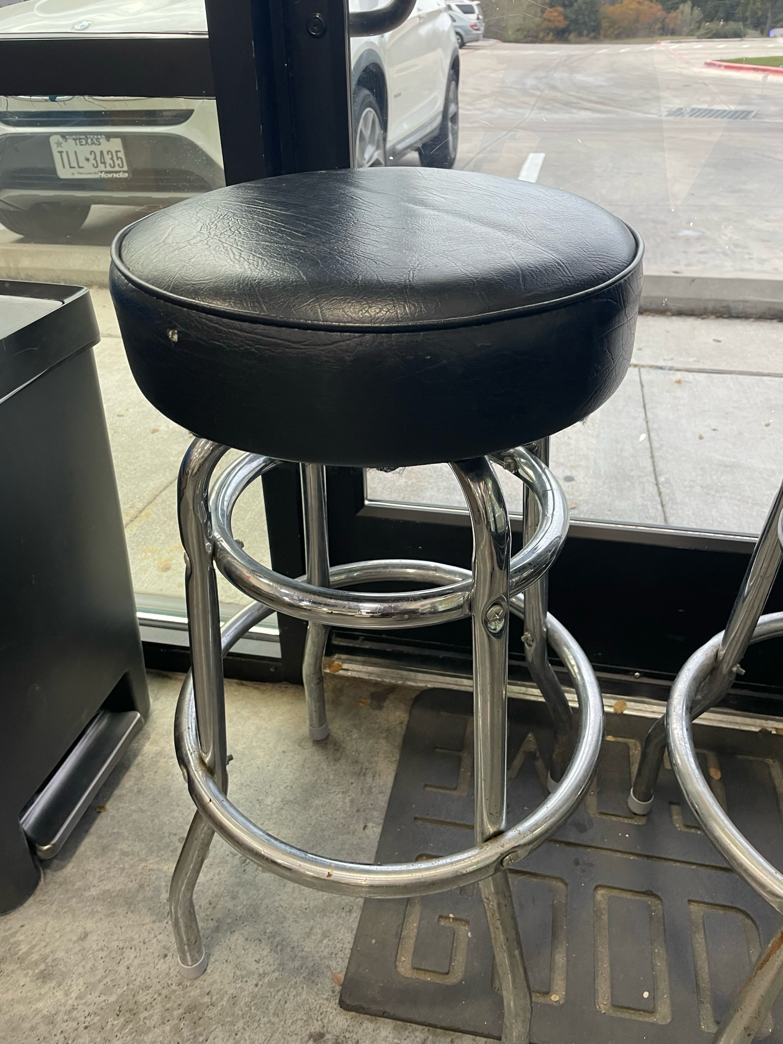 Black Barstool Set