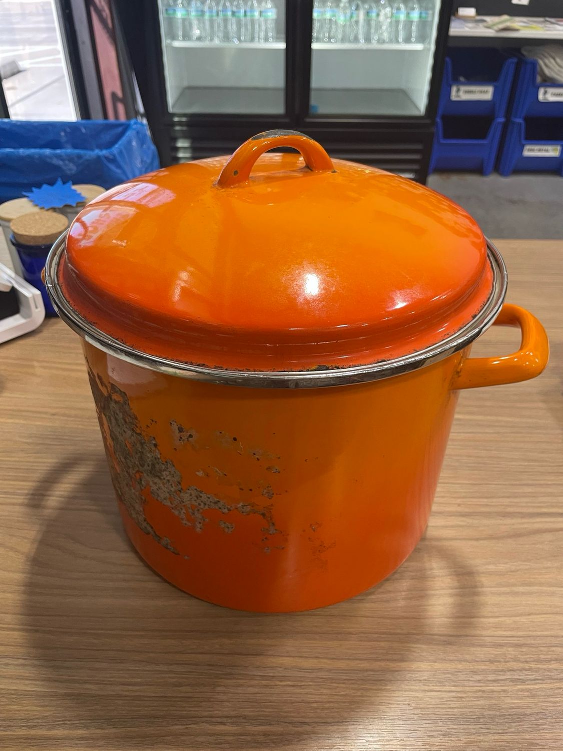 Orange Stock Pot