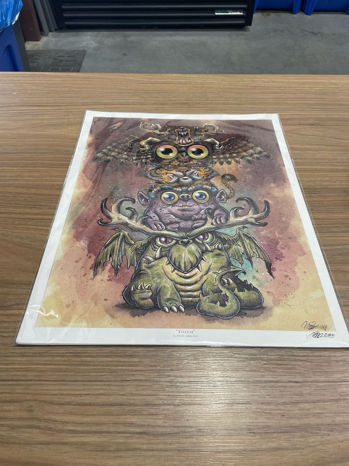 Signed “Totem” by Fian Arroyo - 11x14