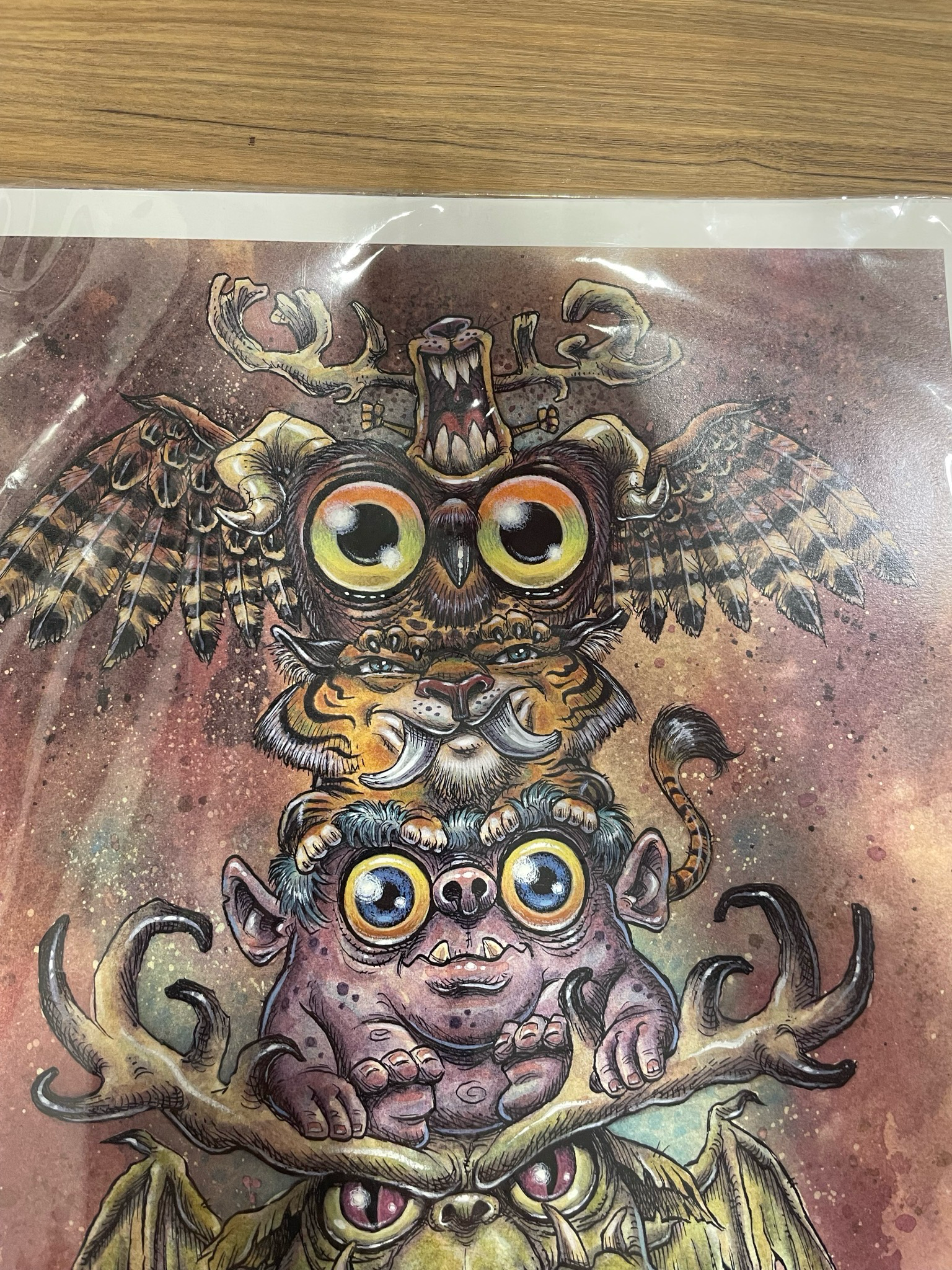 Signed “Totem” by Fian Arroyo - 11x14