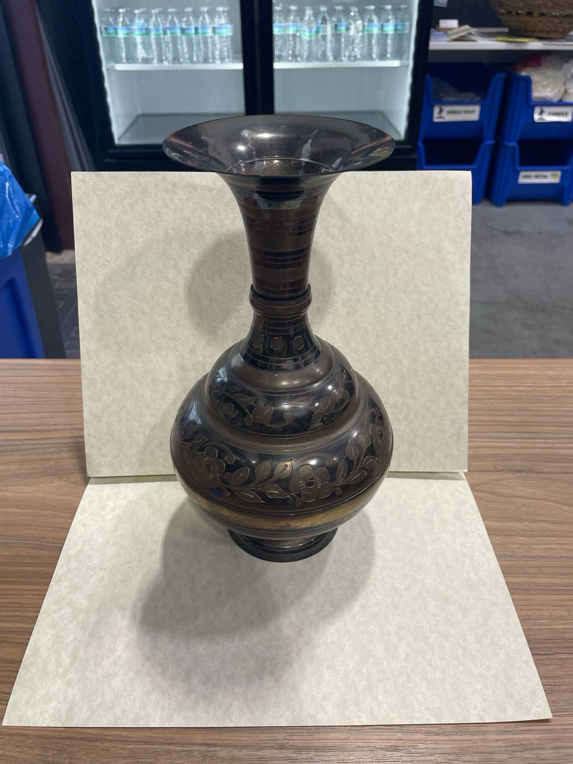 Vintage Solid Brass Decor Vessel