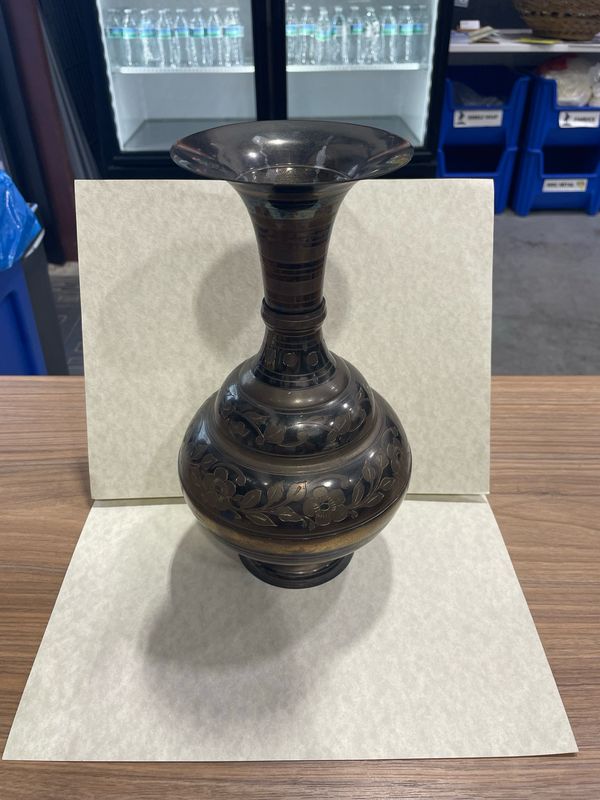 Vintage Solid Brass Decor Vessel