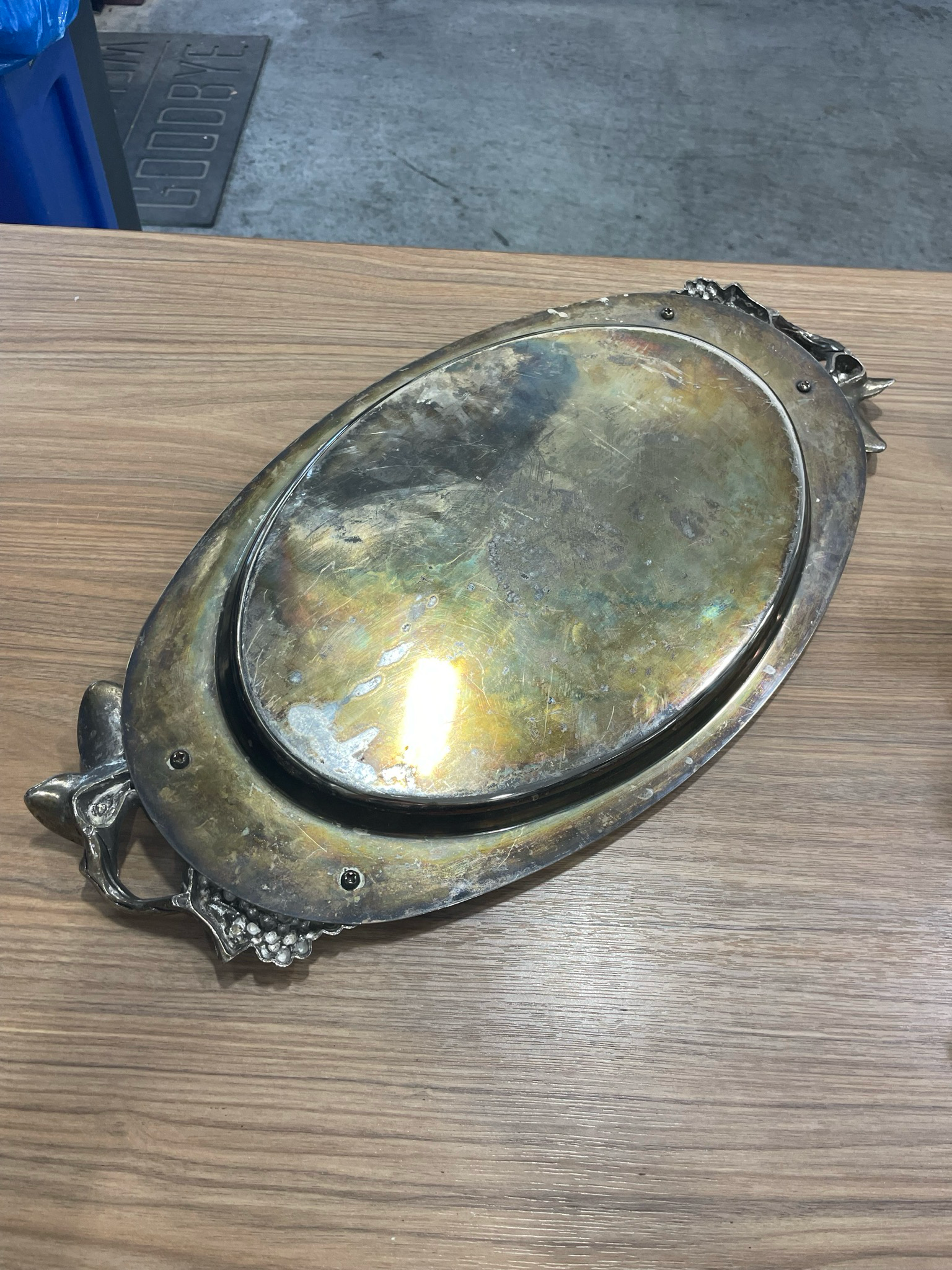 1980’s Godinger Silver Serving Tray