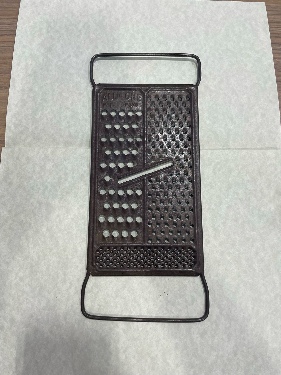 Vintage All In One Flat Cheese Grater