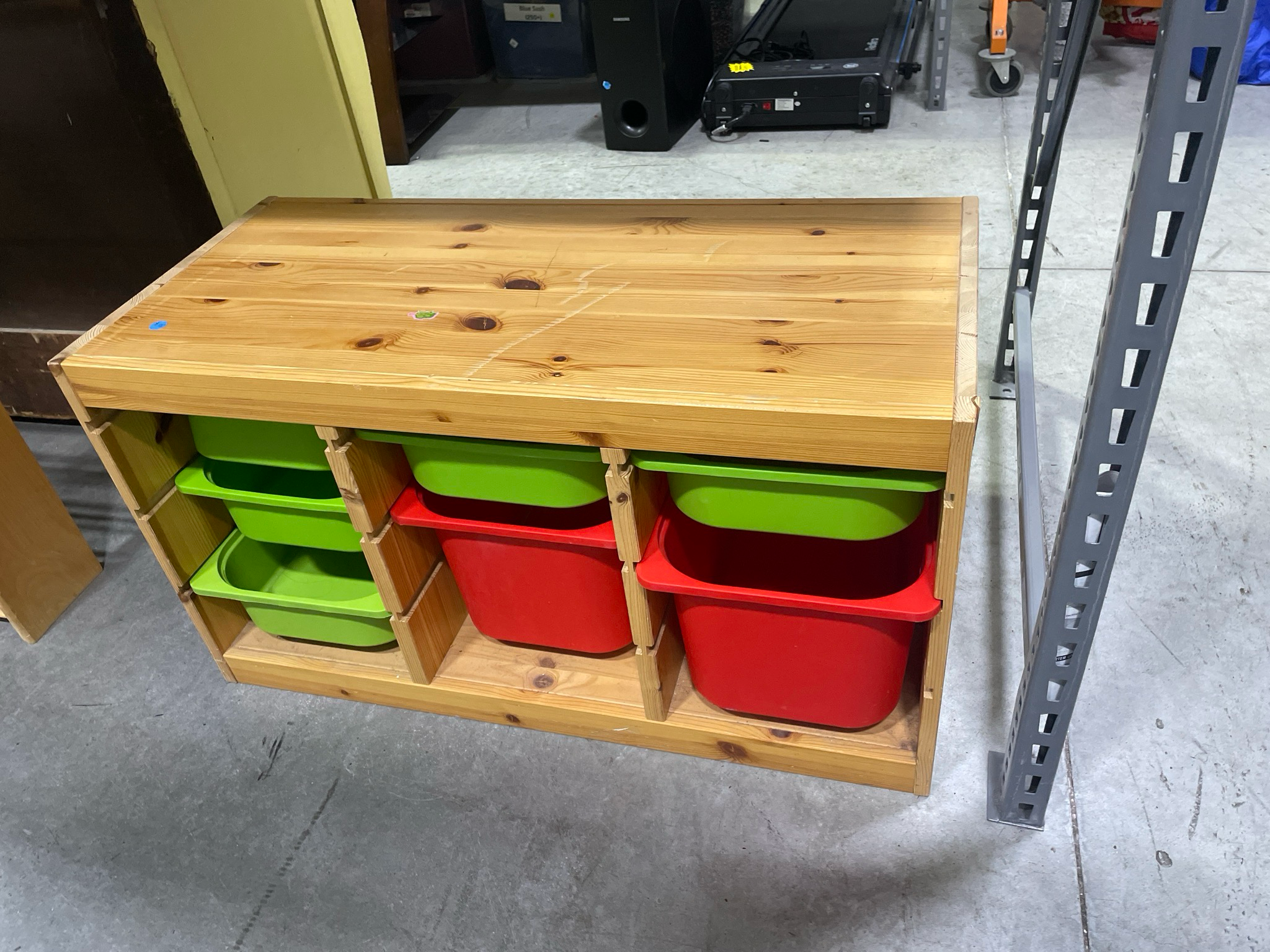 Storage Bin Entertainment Cabinet.