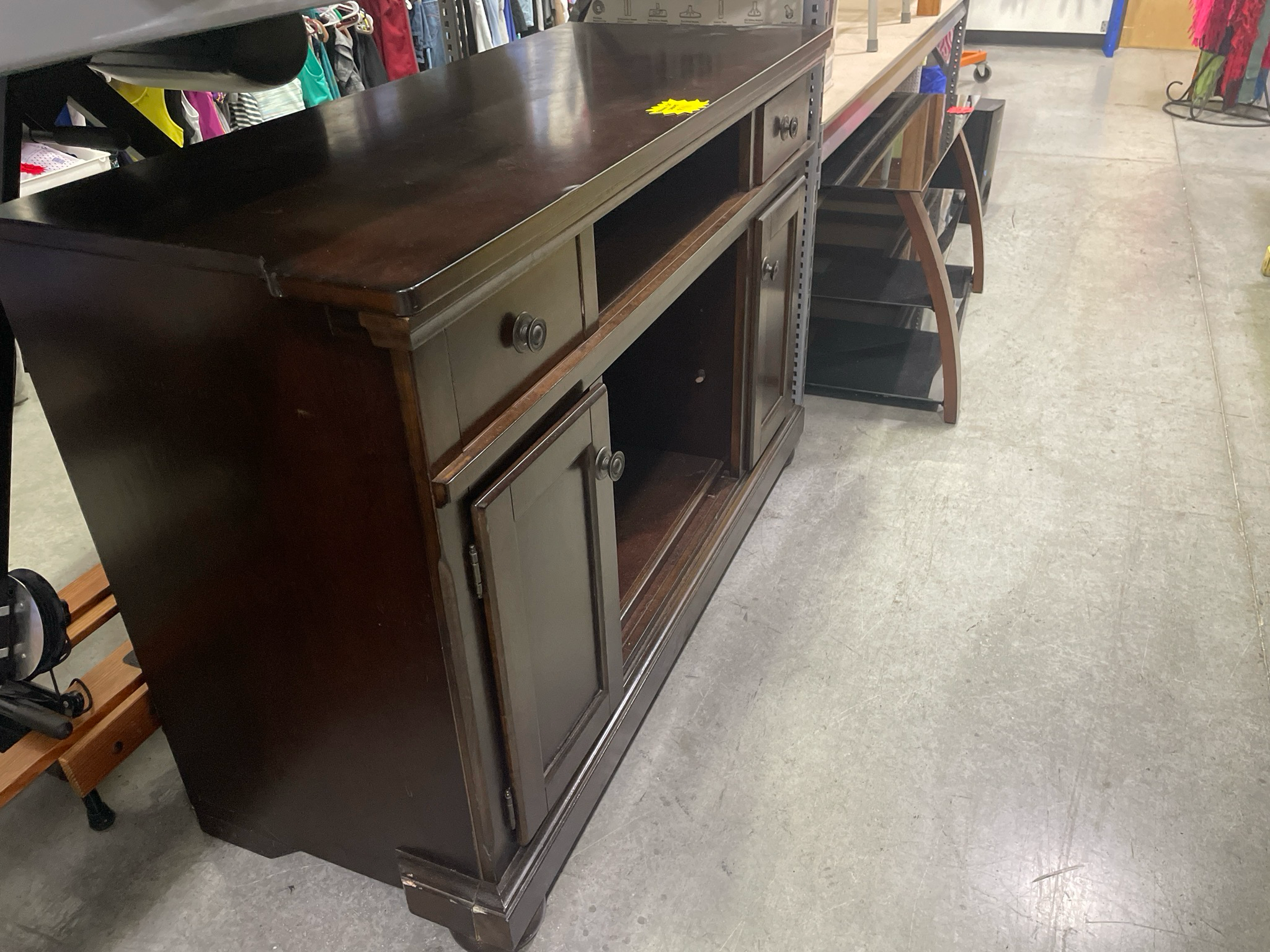 Brown Entertainment Cabinet