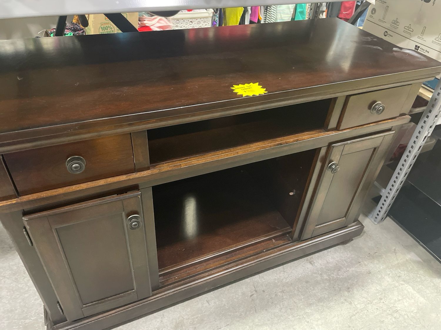 Brown Entertainment Cabinet