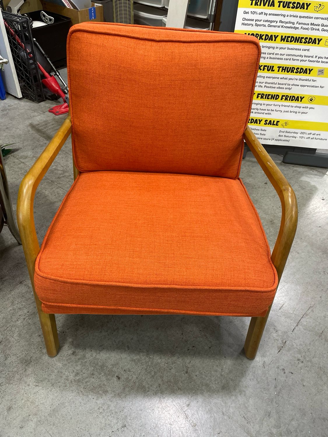 Orange Lounge Chair
