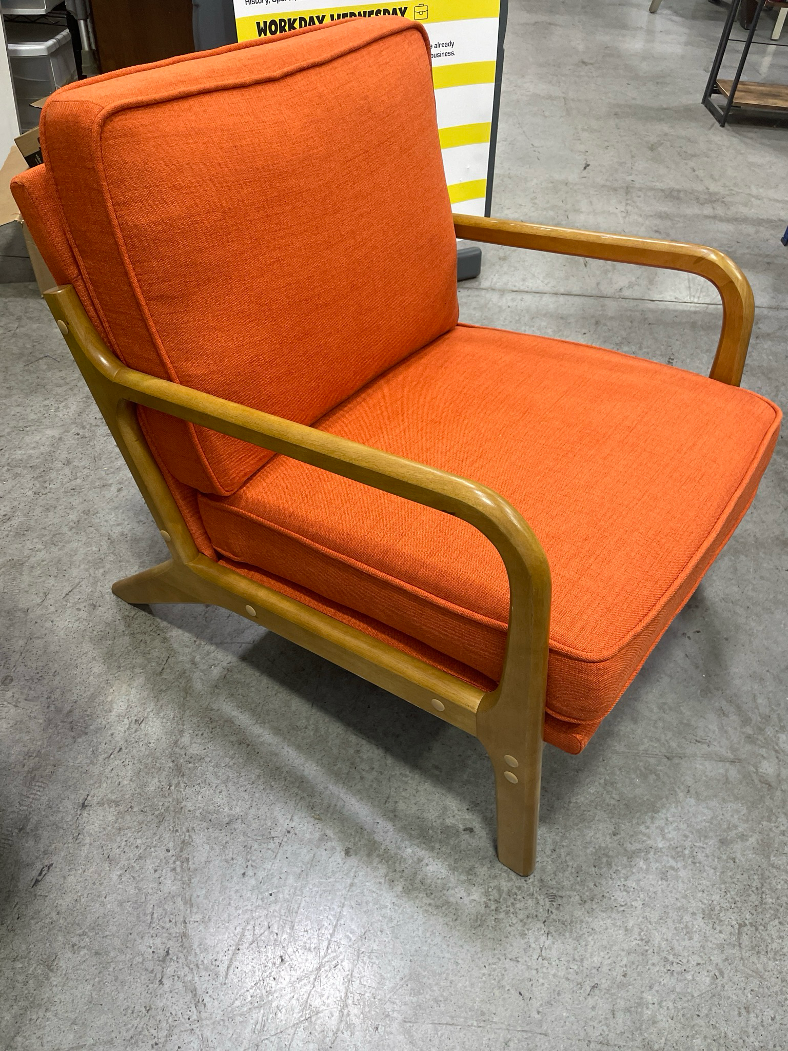 Orange Lounge Chair
