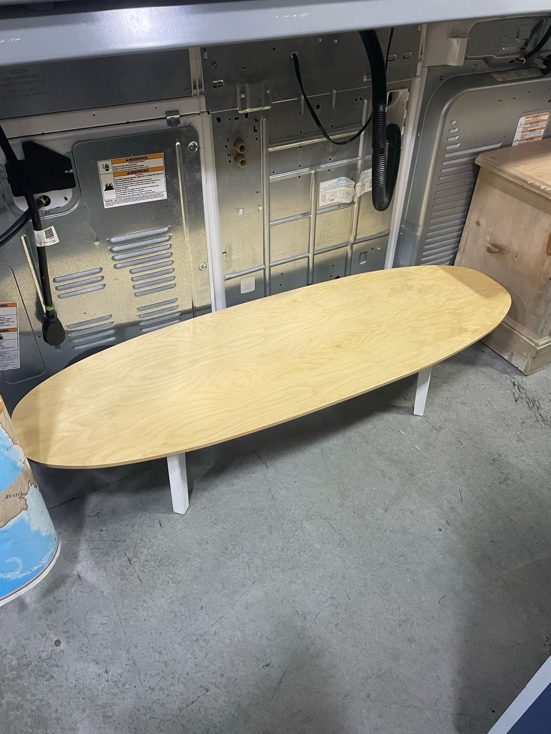 Wooden Oval Coffee Table