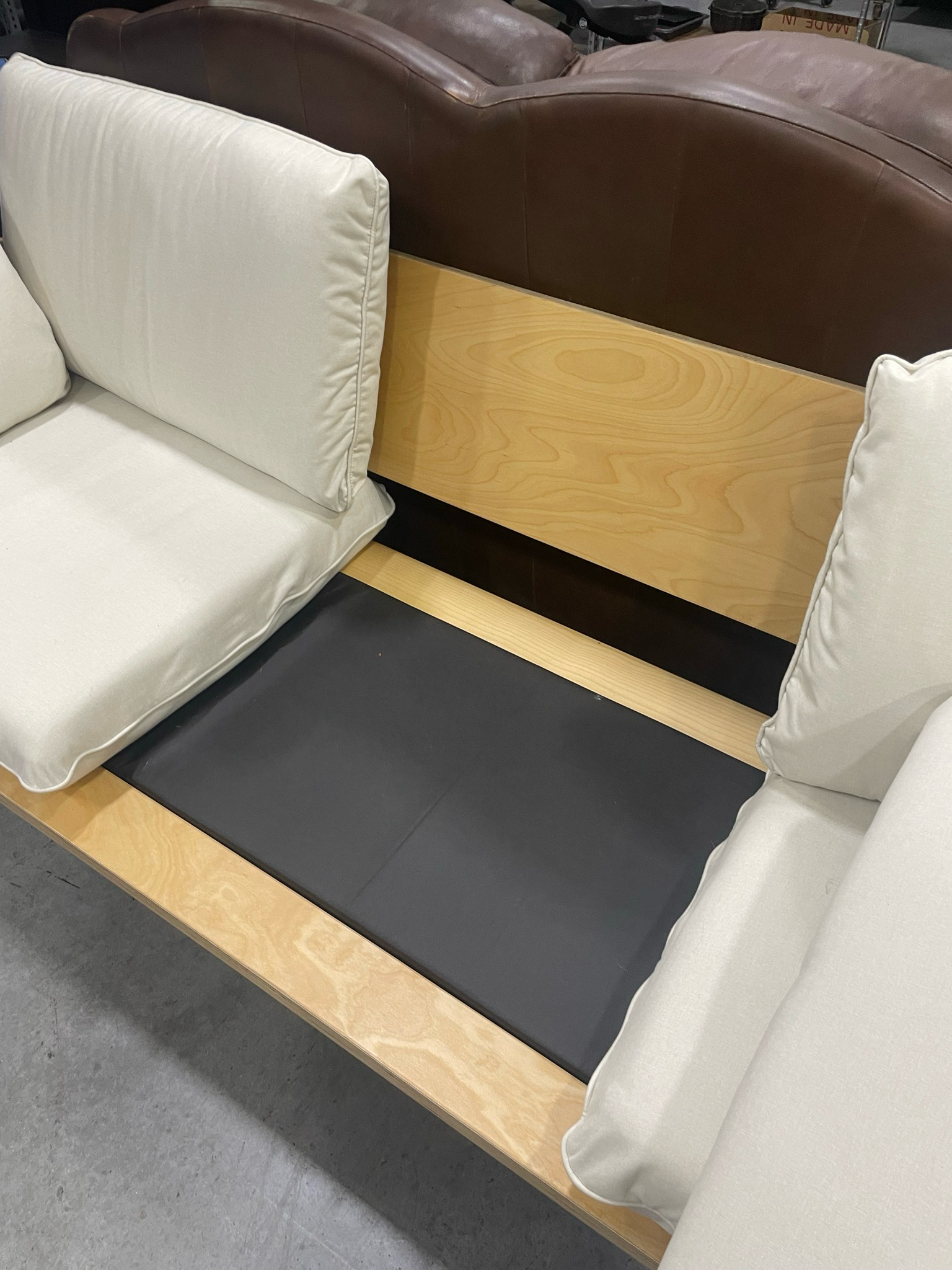 Floyd White And Tan Sofa